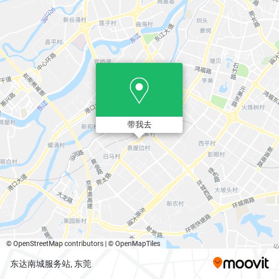 东达南城服务站地图