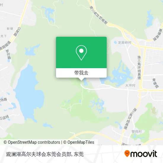 观澜湖高尔夫球会东莞会员部地图