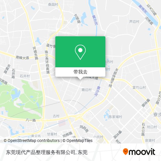 东莞现代产品整理服务有限公司地图