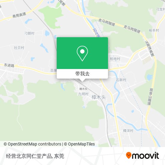 经营北京同仁堂产品地图