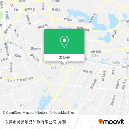 东莞市昶盛纸品印刷有限公司地图