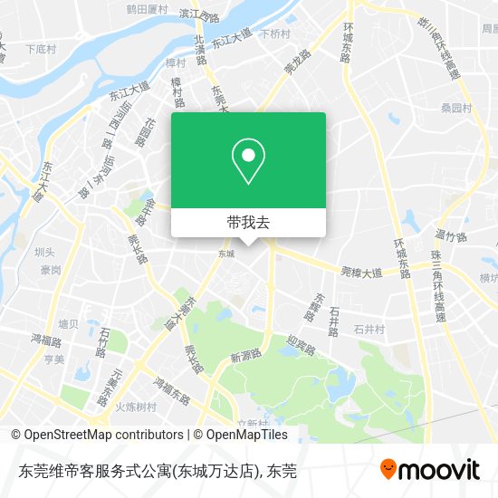 东莞维帝客服务式公寓(东城万达店)地图