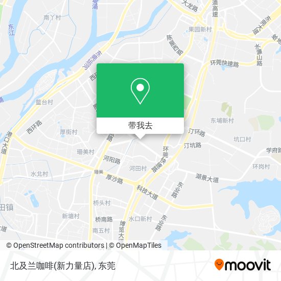 北及兰咖啡(新力量店)地图