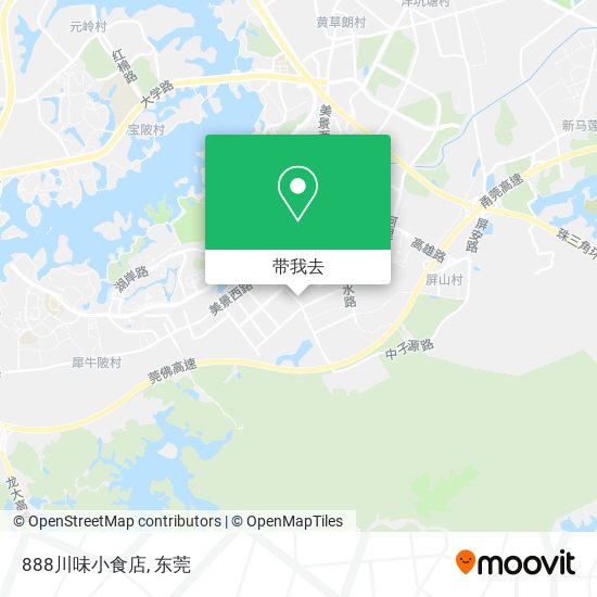 888川味小食店地图