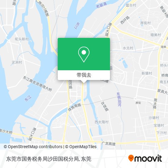 东莞市国务税务局沙田国税分局地图
