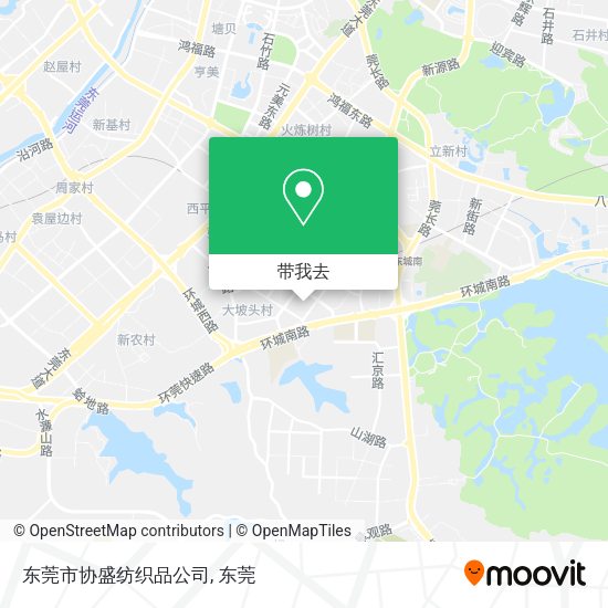 东莞市协盛纺织品公司地图