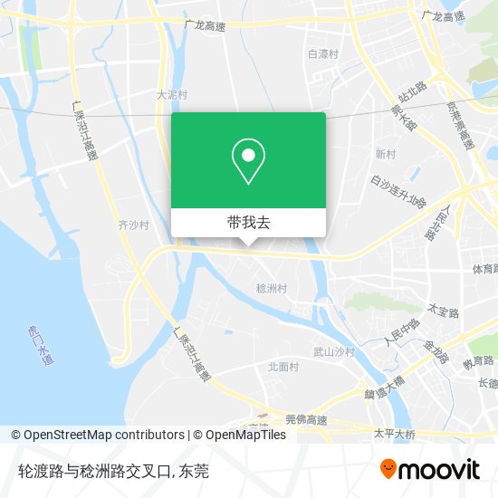 轮渡路与稔洲路交叉口地图