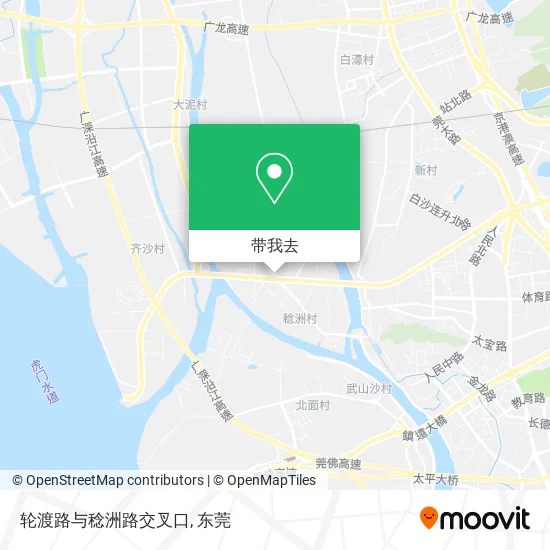 轮渡路与稔洲路交叉口地图