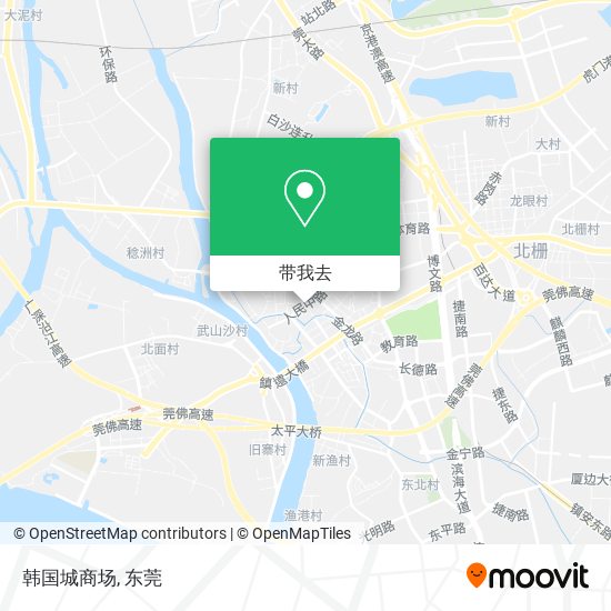 韩国城商场地图