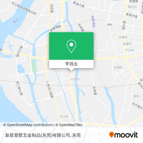 新星塑胶五金制品(东莞)有限公司地图