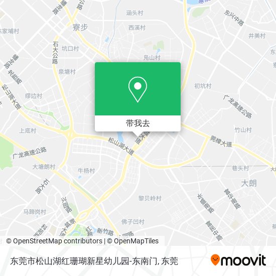 东莞市松山湖红珊瑚新星幼儿园-东南门地图