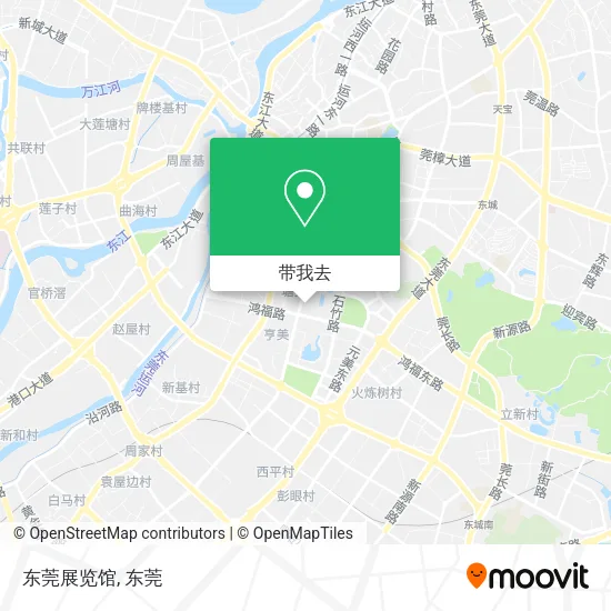 东莞展览馆地图