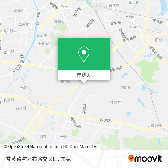 常黄路与万布路交叉口地图