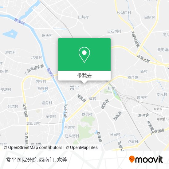 常平医院分院-西南门地图