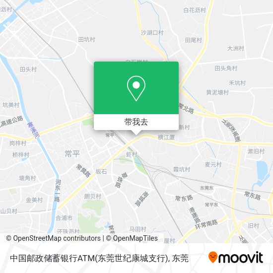 中国邮政储蓄银行ATM(东莞世纪康城支行)地图