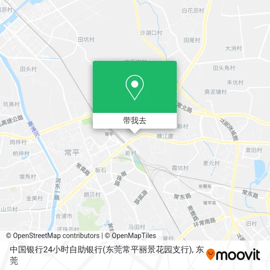 中国银行24小时自助银行(东莞常平丽景花园支行)地图