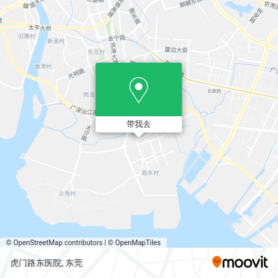 虎门路东医院地图