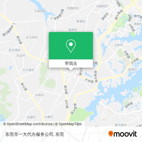 东莞市一大代办服务公司地图