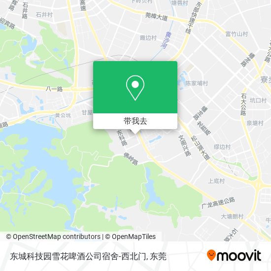 东城科技园雪花啤酒公司宿舍-西北门地图