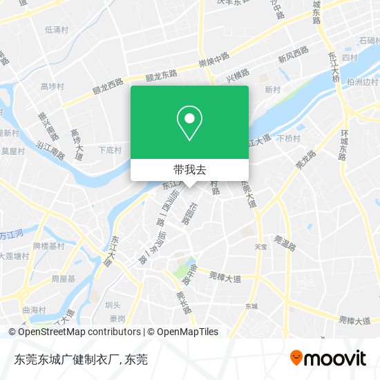 东莞东城广健制衣厂地图