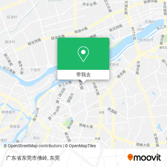 广东省东莞市佛岭地图