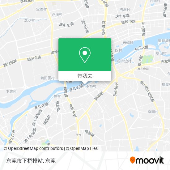 东莞市下桥排站地图