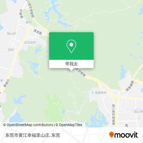 东莞市黄江幸福里山庄地图