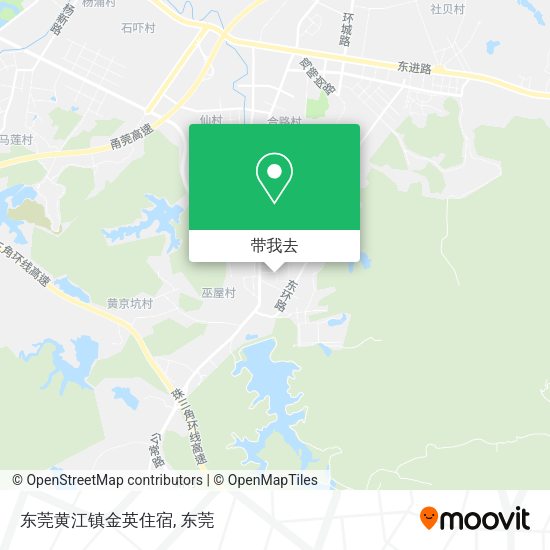 东莞黄江镇金英住宿地图