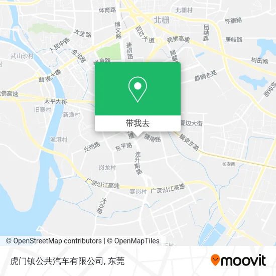 虎门镇公共汽车有限公司地图