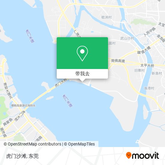 虎门沙滩地图