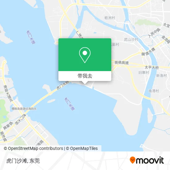 虎门沙滩地图