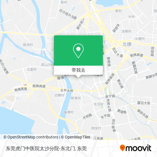 东莞虎门中医院太沙分院-东北门地图