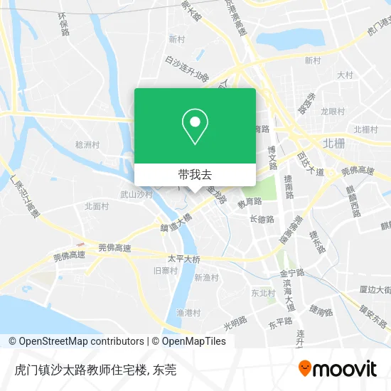 虎门镇沙太路教师住宅楼地图