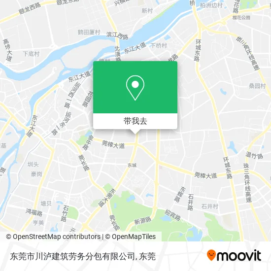 东莞市川泸建筑劳务分包有限公司地图