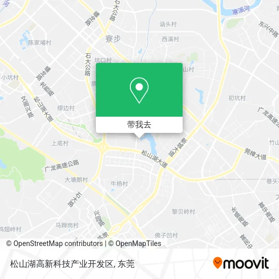 松山湖高新科技产业开发区地图