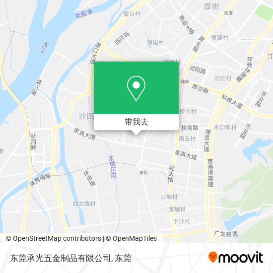东莞承光五金制品有限公司地图