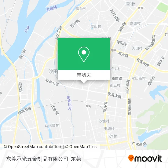 东莞承光五金制品有限公司地图
