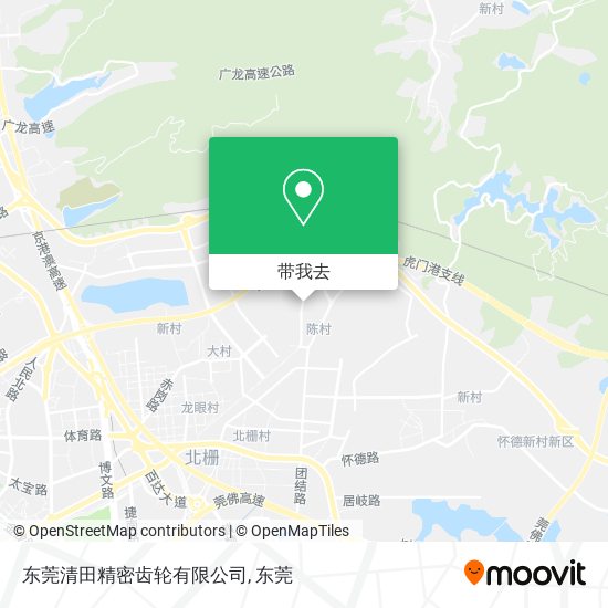 东莞清田精密齿轮有限公司地图