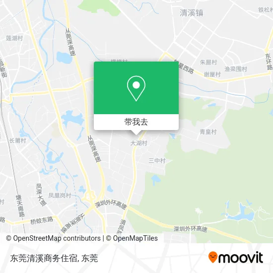 东莞清溪商务住宿地图