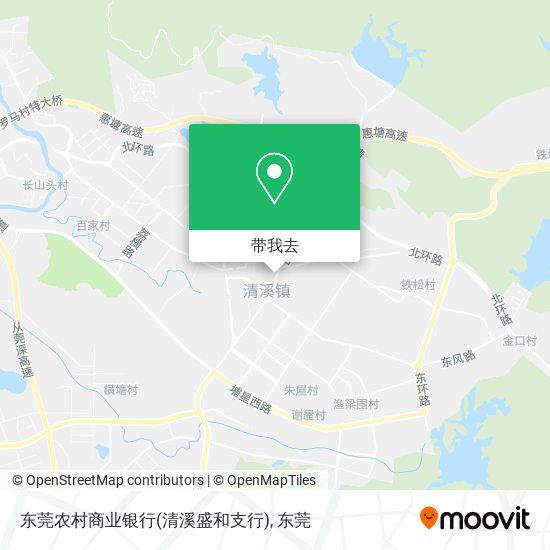 东莞农村商业银行(清溪盛和支行)地图