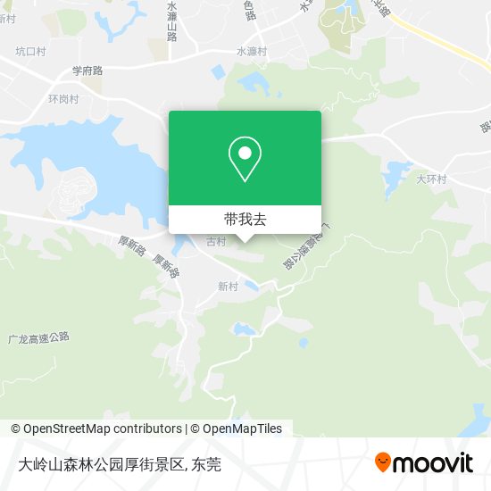大岭山森林公园厚街景区地图