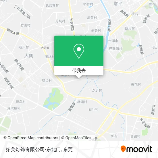拓美灯饰有限公司-东北门地图