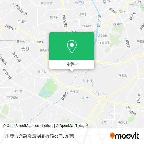 东莞市众禹金属制品有限公司地图