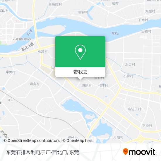 东莞石排常利电子厂-西北门地图