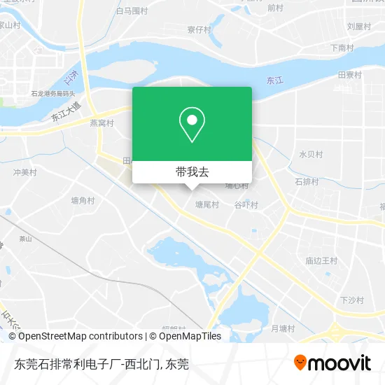 东莞石排常利电子厂-西北门地图
