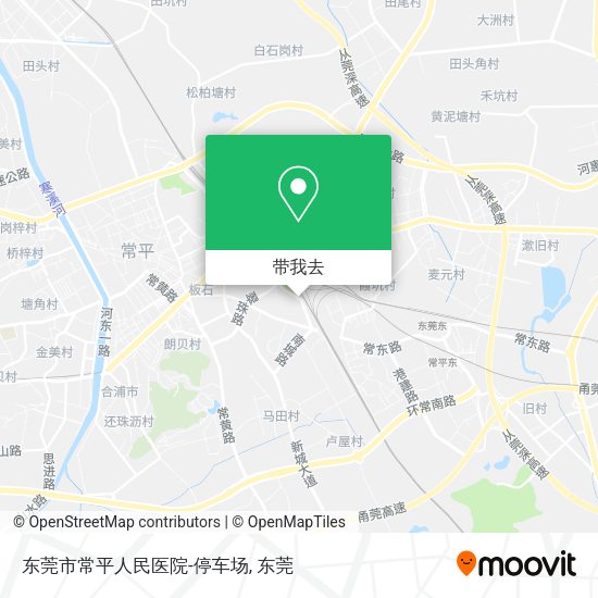 东莞市常平人民医院-停车场地图