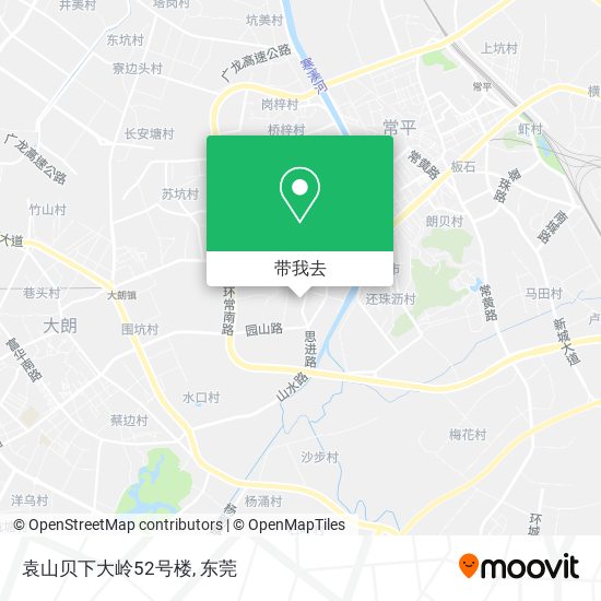 袁山贝下大岭52号楼地图