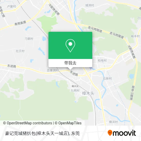 豪记莞城猪扒包(樟木头天一城店)地图