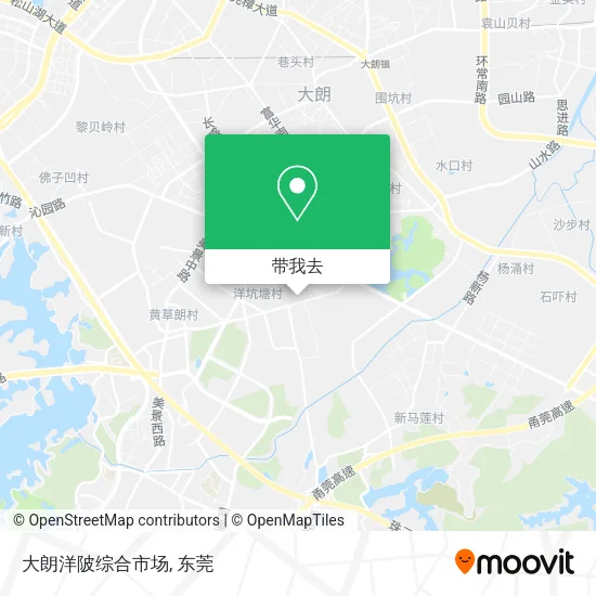 大朗洋陂综合市场地图