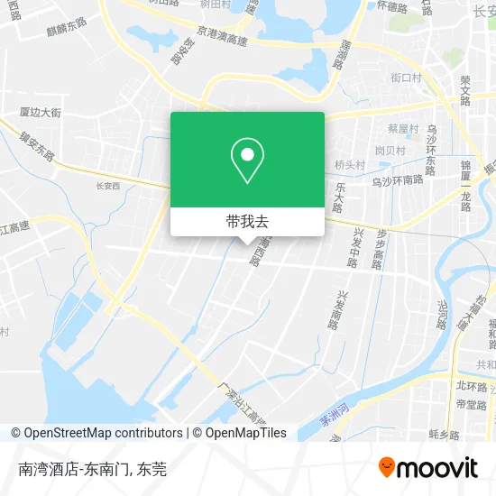 南湾酒店-东南门地图